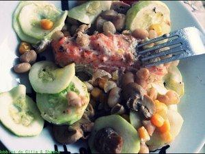 Papillotes de saumon aux haricots blancs Papillotes de saumon aux haricots blancs