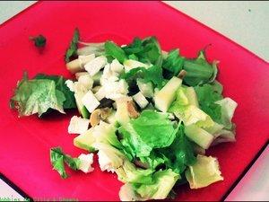 Salade de pommes, chèvre et champignons Salade de pommes, chèvre et champignons