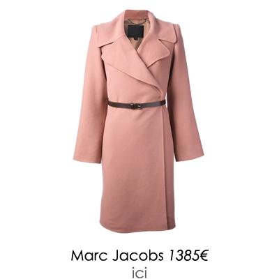 manteau rose marc jacobs