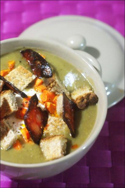 Velouté lentilles poireaux et chorizo SONY DSC