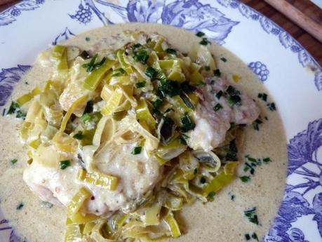 Lotte aux poireaux et safran lotte aux poireaux et safran