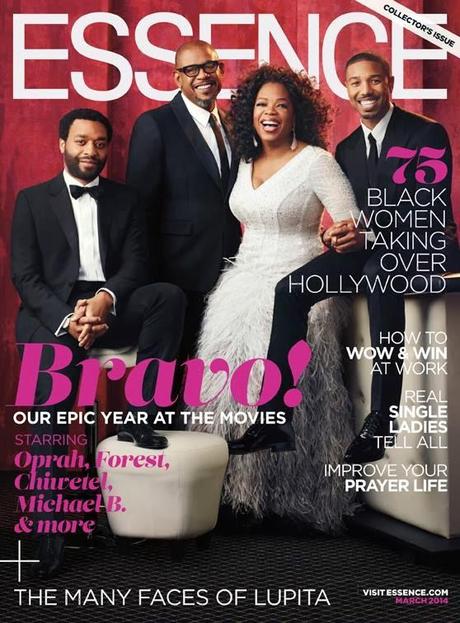 Oprah, Chiwetel, Forest et Michael B Jordan en couverture d'Essence magazine  (vidéo making of)