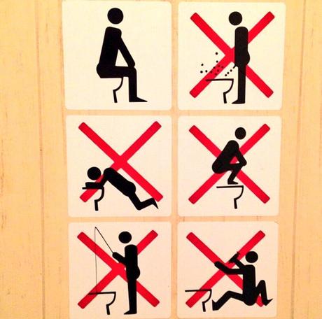 Ce qui est interdit de faire dans les toilettes de Sotchi