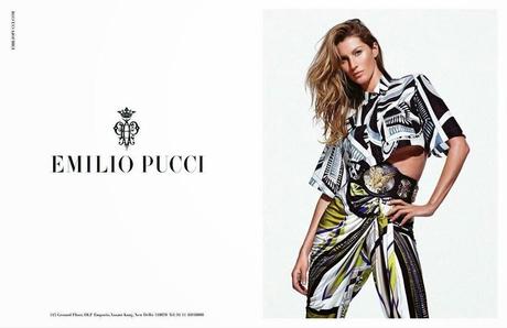 Gisèle Bündchen star de la nouvelle campagne Emilio Pucci...