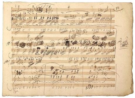 Beethoven Manuscrit du Trio avec piano, opus 70 no 1