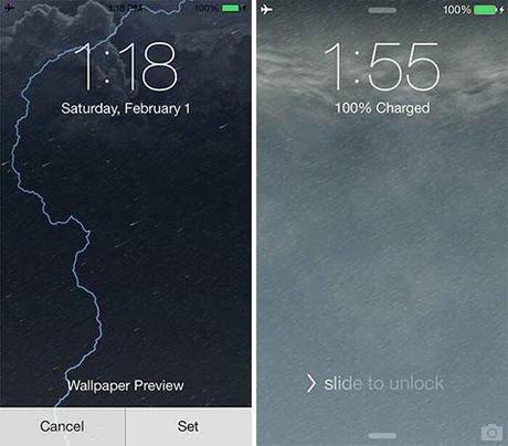 Weatherboard, la météo s'anime sur l'écran de votre iPhone
