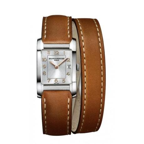 baume-et-mercier-hampton-femme-bracelet-cuir-double-tour-10110 Saint-Valentin 2014: idées cadeau pour elle