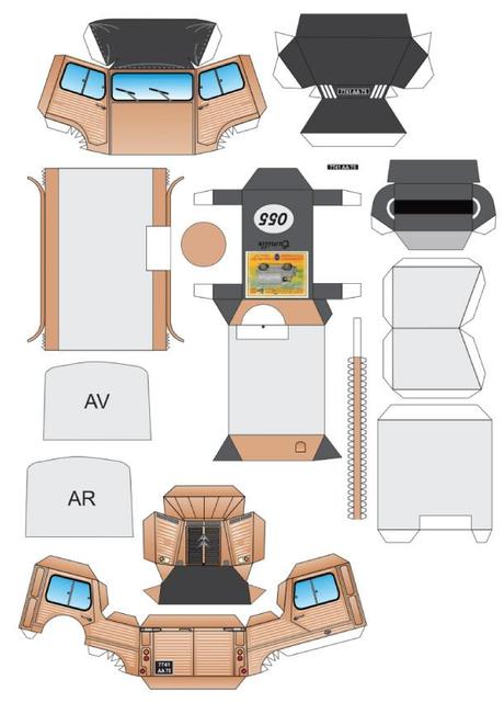 Blog_Paper_Toy_papercraft_Command_Car_Camille_template_preview Citroën Type H Command Car