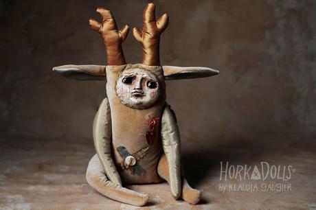 HORKA DOLLS – Art dolls sculptures – cerf creature
