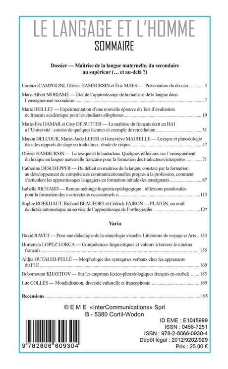 Le langage et l'homme LH48