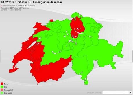 Suisse : Pas de panique après le vote contre l’immigration massive ! Vote suisse sur les quotas d'immigrés