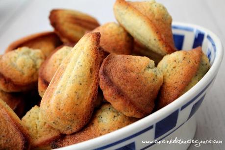 Madeleines au citron et pavot