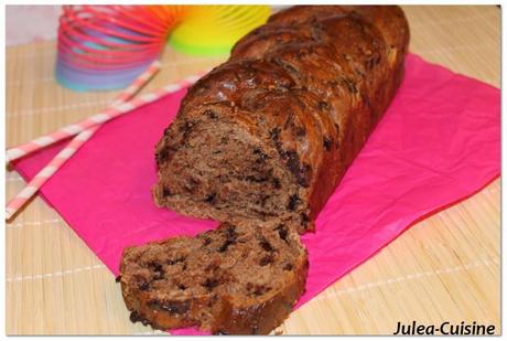 Brioche tressée aux pépites de chocolat