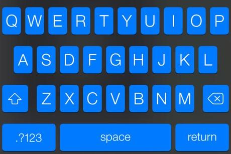 BlueBoard rend le clavier de votre iPhone bleu