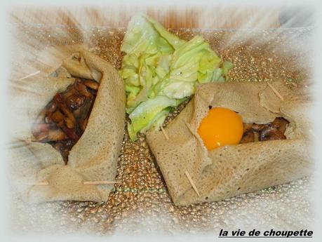 ANNIVERSAIRE DE PAPOUNE ET GALETTE DE SARRASIN, LARDONS, CHAMPIGNONS galette lardons champignons-5