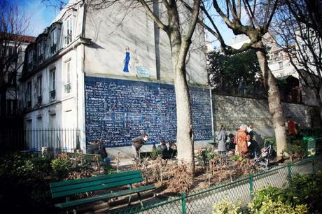 En promenade : Le mur des Je t’aime à Paris