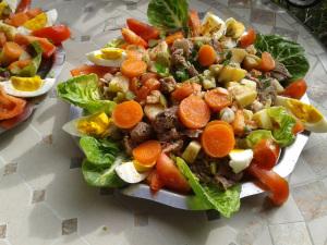 Week-end dans le Gers # 2014/1 salade boeuf 1