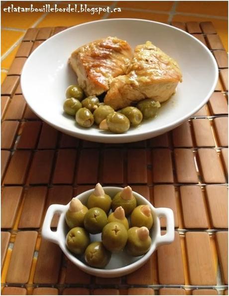 Poulet aux olives - sans gluten - façon tajine