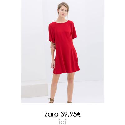robe rouge zara