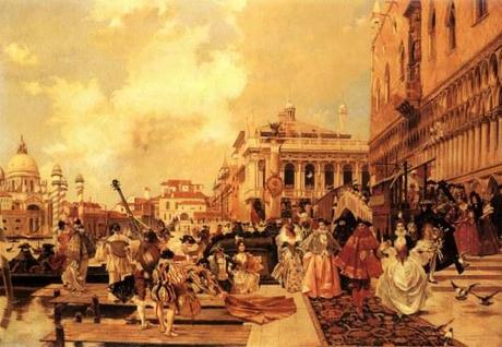 Le carnaval de Venise par François Flameng 
