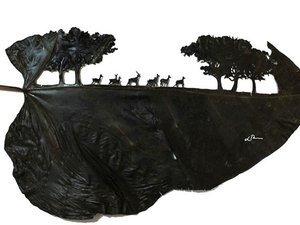 L'Art a un prix, il peut être éphémère mais que c'est beau.... Balade en forêt et cette petite