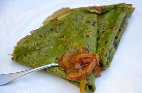 Crêpes à l'orange et thé matcha Crêpes à l'orange et thé matcha