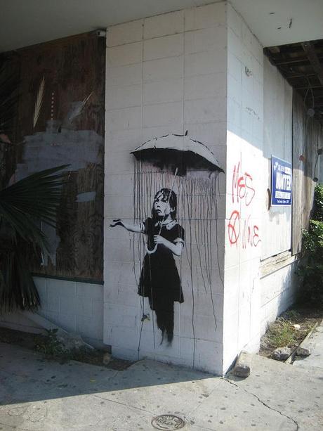 Banksy-UmbrellaGirl-attack