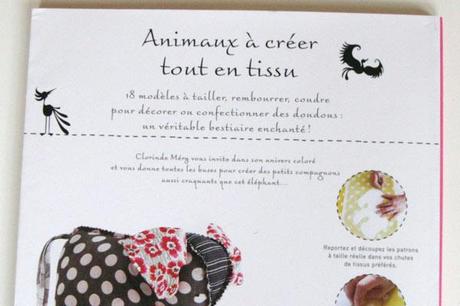 Livre : Animaux à créer tout en tissu livre animaux creer dos Livre : Animaux à créer tout en tissu