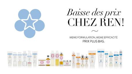 Baisse des prix et Cadeau Ren Skincare sur Bazar-Bio.fr