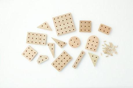 Dowel blocks le kit de construction pour enfant par Ichiro Design Dowel blocks le kit de construction pour enfant par Ichiro Design