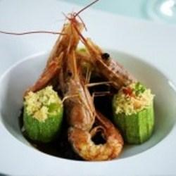 Gambas aux courgettes