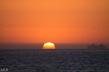 Coucher de soleil sur la mer