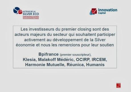 Innovation Capital annonce le lancement du fonds d’investissement sectoriel SISA dédié à la filière Silver économie Innovation Capital annonce le lancement du fonds d’investissement sectoriel SISA dédié à la filière Silver économie