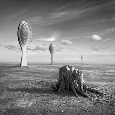 Le surréalisme c'est pas du tout Effectivement sur chevelure touffue elle provoque de l'électricité...