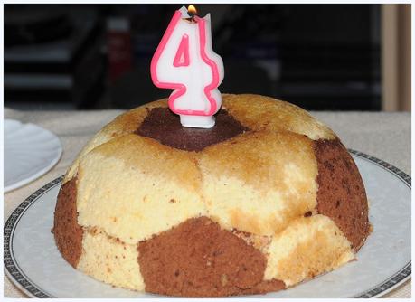 Gâteau Ballon de foot sans gluten.