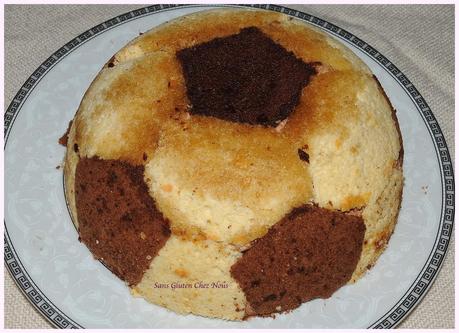 Gâteau Ballon de foot sans gluten.