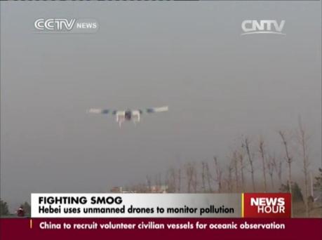 Chine : un drone inspecte les sites polluants hebei