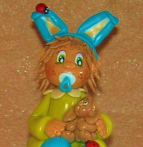 veilleuse led champignon avec bébé et doudou lapin DSCN6068