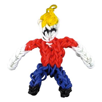 On peut faire presque n'importe quoi avec ces bracelets, comme ce petit cow-boy irrésistible La folie cra-z-loom débarque dans les écoles?