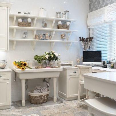 Trucs pour créer sa Craft room de rêve! Craft room - grise