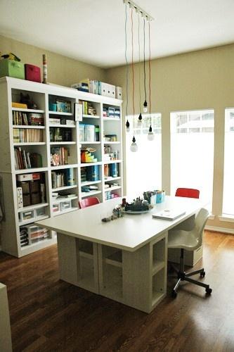 Trucs pour créer sa Craft room de rêve! Craft room - bureau et rangement