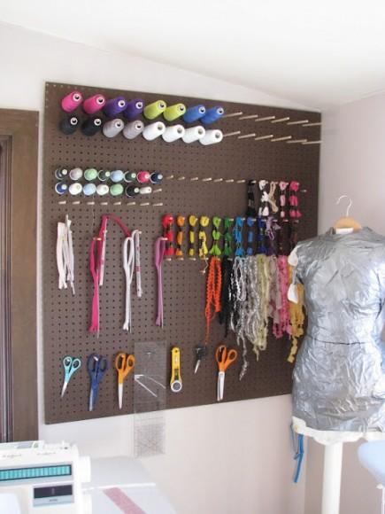 Trucs pour créer sa Craft room de rêve! Craft room - couture