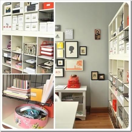 Trucs pour créer sa Craft room de rêve! Craft room - bibliothèques