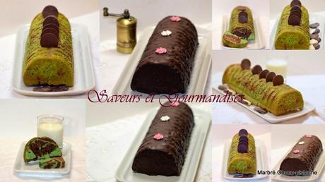 Cake Marbré Choco-Pistache. Cake Marbré Choco-Pistache.