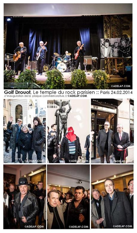 Reportage :: Golf Drouot, le temple du Rock Français, Inauguration de la plaque commémorative