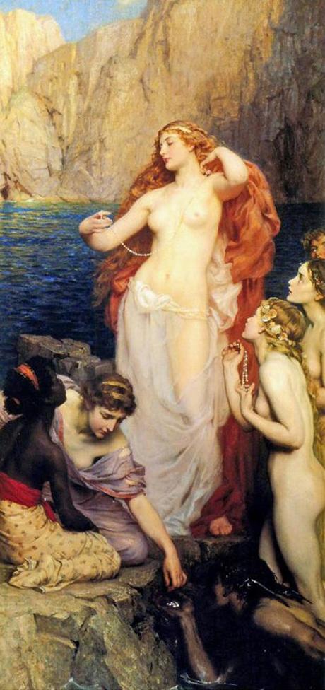 Les perles d'Aphrodite - Herbert James Draper