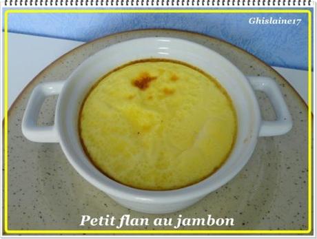 Petit flan au jambon