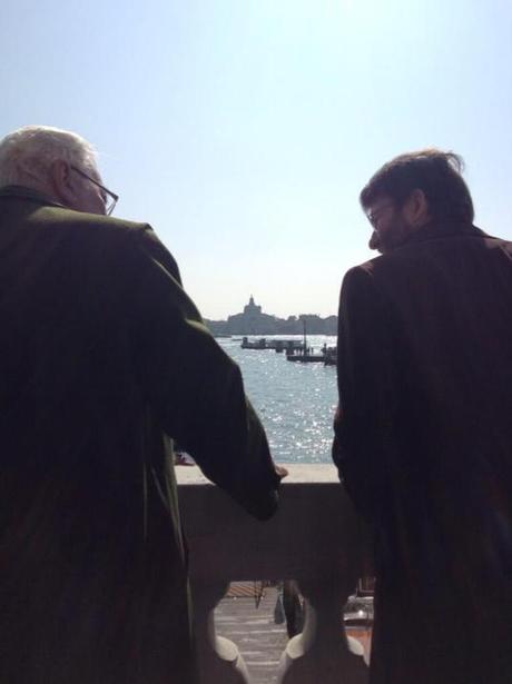 Dario Franceschini sera t’il le sauveur de Venise ? Dario Franceschini à Venise, avec Paolo Baratta, président de la Biennale