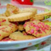 Biscuits sablés aux pralines roses Biscuits sablés aux pralines roses
