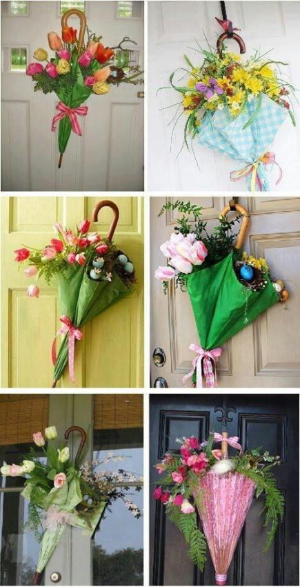 Comment incorporer le printemps dans sa déco maison! Printemps - parapluies et fleurs